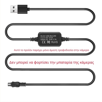 AC-L200 USB Αντάπτορας για Sony DV Κάμερα – Τροφοδοσία και Καλώδιο Φόρτισης, Τυπική Συσκευασία