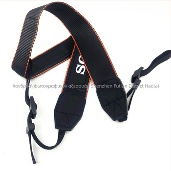Ιμάντας ώμου για DSLR/SLR κάμερα, νάιλον, μοντέλο A6000, 2 κλιπ, ρυθμιζόμενο μήκος, μέγιστο φορτίο 15
