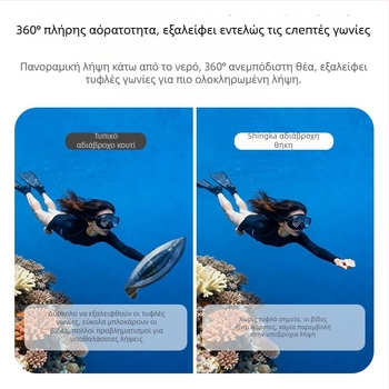 Αδιάβροξη θήκη για κάμερα δράσης DJI Osmo 360, PC υλικό, μηχανικά κατεργασμένο, εξωτερική χρήση