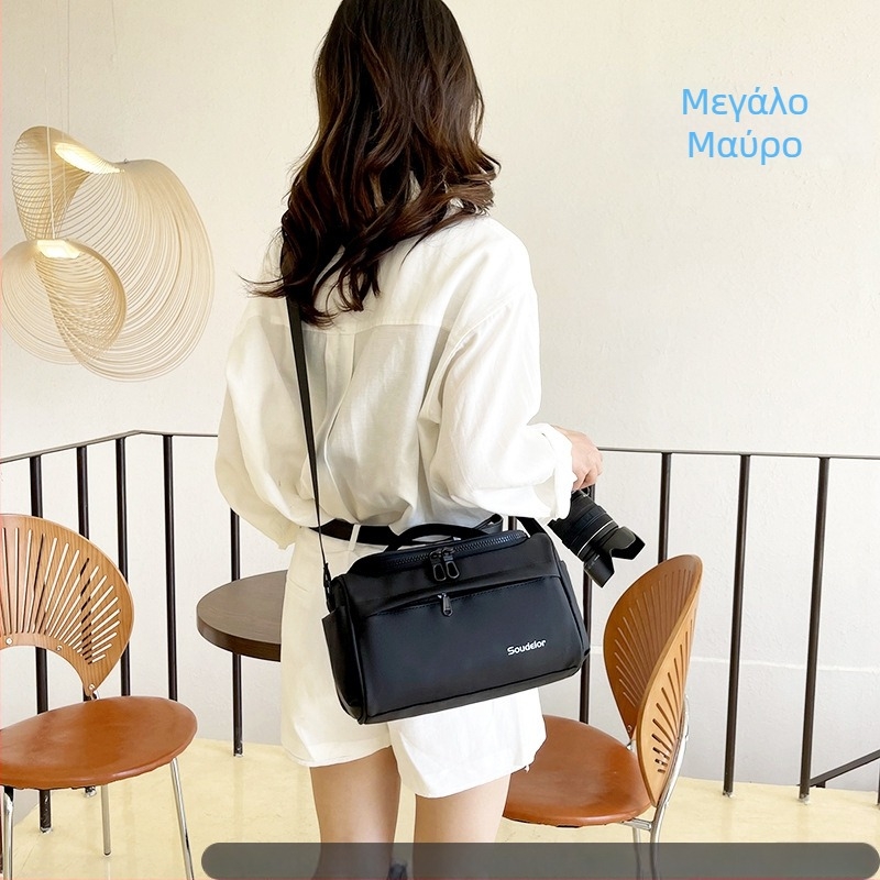 Τσάντα Φωτογραφικής Μηχανής SLR/Mirrorless - Αδιάβροχο Νάιλον Ωμου, Unisex, Φορητό Ταξιδιωτικό Κάλυμμα με Προστασία Κρούσεων