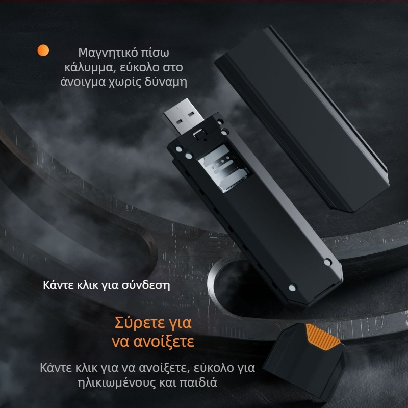 Xinxun 4G USB Φορητό Wi‑Fi 6 hotspot για οικία και αυτοκίνητο, Ασύρματο ευρυζωνικό δίκτυο με άμεση σύνδεση σε υπολογιστή