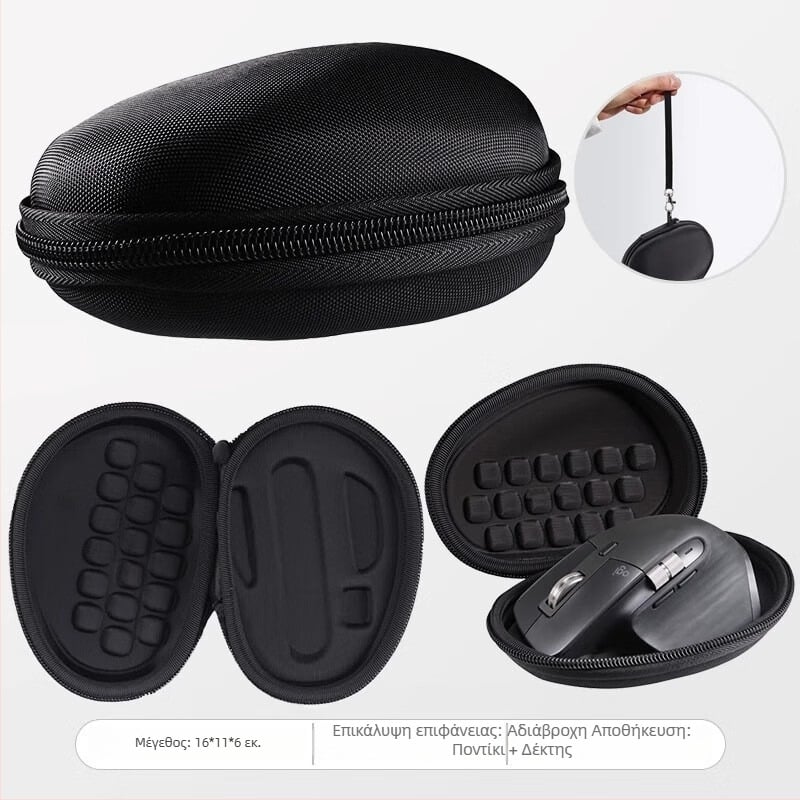 Logitech MX Master4 3S θήκη αποθήκευσης ποντικιού – EVA υλικό, κατασκευή με θερμοπρέσα, αντοχή φόρτωσης 80 g, μοντέλο JN000230