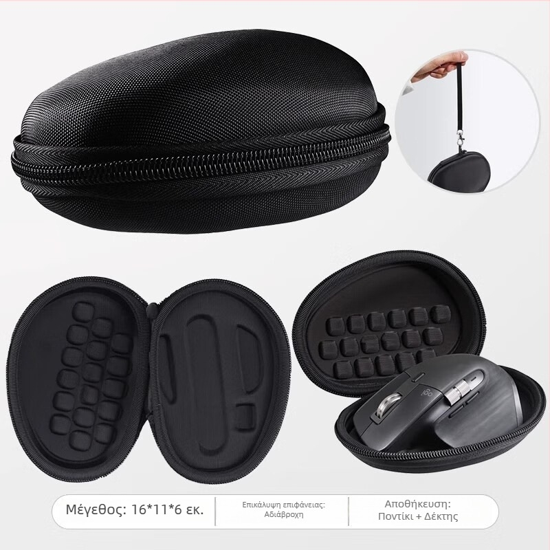 Logitech MX Master4 3S θήκη αποθήκευσης ποντικιού – EVA υλικό, κατασκευή με θερμοπρέσα, αντοχή φόρτωσης 80 g, μοντέλο JN000230