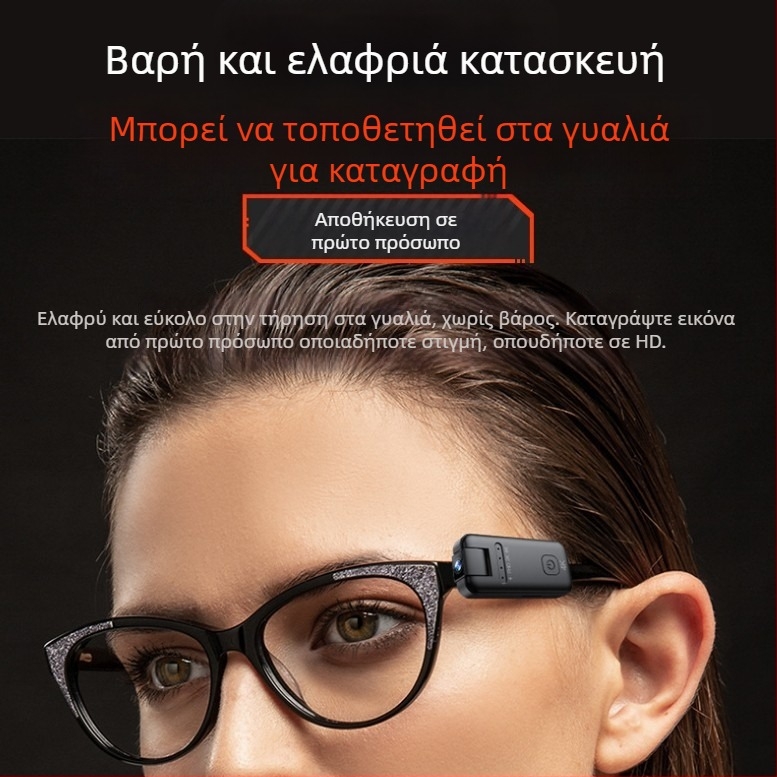 Κάμερα τύπου στυλό 4K με ενσωματωμένο μικρόφωνο, φορητός εγγραφέας βίντεο, 4K/2K/FHD, έως 256 GB αποθήκευση, μπαταρία ~120 λεπτά, χωρίς οθόνη LCD