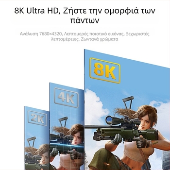Καλώδιο Mini DP προς DP 1.4, ακροδέκτες DP/MiniDP, χαλκός χωρίς οξείδωση με επίχρυσο, μήκη 1m/2m/3m, για PC