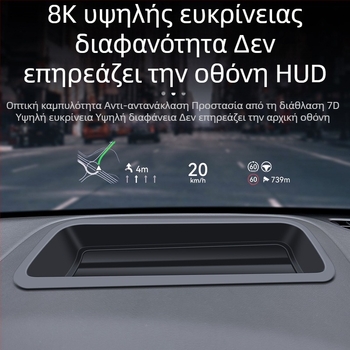 Κάλυμμα προστασίας HUD αυτοκινήτου CXMHUD002 για Zeekr 7X – ABS + κρύσταλλο, καμπύλη οθόνη Head-Up, εσωτερικό ανθεκτικό στη σκόνη
