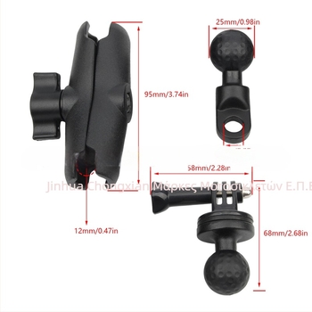 Powermotor BA012 — Καθολικό στήριγμα κάμερας οδήγησης για μοτοσυκλέτες (DV)