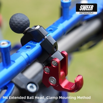 Οικουμενική βάση τιμονιού με κεφαλή μπάλας για dashcam σε μοτοσικλέτες και ηλεκτρικά οχήματα