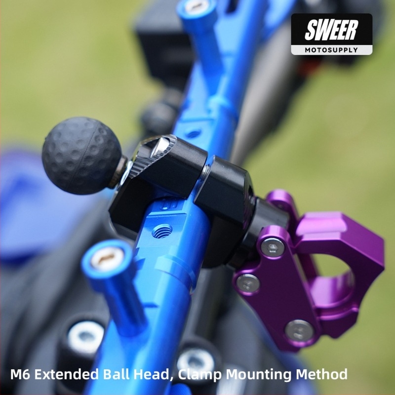 Οικουμενική βάση τιμονιού με κεφαλή μπάλας για dashcam σε μοτοσικλέτες και ηλεκτρικά οχήματα