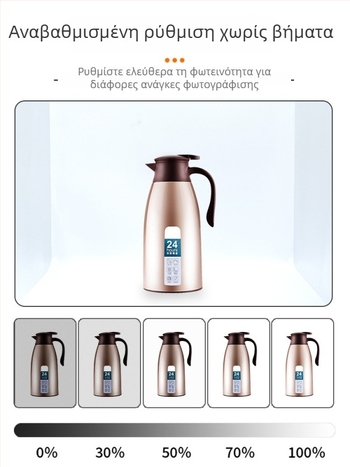 Μίνι στούντιο φωτογραφίας με πτυσσόμενο πλαίσιο, Oxford ύφασμα με αλουινιού φιλμ, LED φως, PVC φόντο και θήκη μεταφοράς