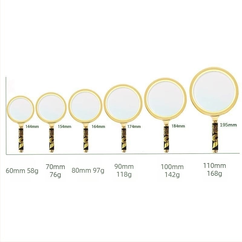 Χειροκίνητος μεγεθυντικός φακός, μοτίβο δράκοντα, 10x μεγέθυνση, πλαστικό