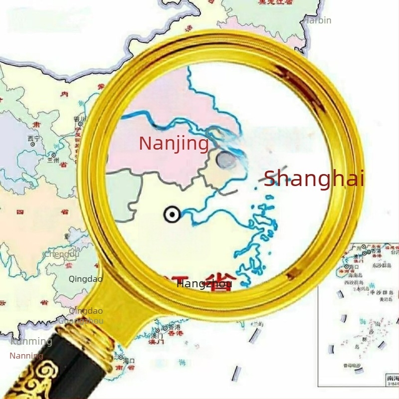 Χειροκίνητος μεγεθυντικός φακός, μοτίβο δράκοντα, 10x μεγέθυνση, πλαστικό