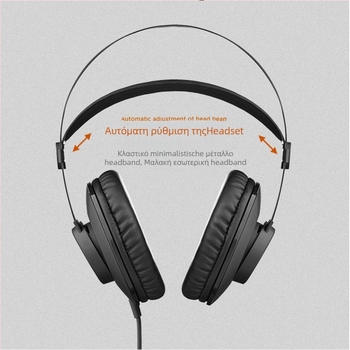 Shiroike GAE-PX500 ενσύρματα ακουστικά παρακολούθησης – εύρος 20 Hz–20 kHz, καλώδιο 1,8 m, βύσμα 3,5 mm, σχεδιασμένα να φοριούνται στο κεφάλι