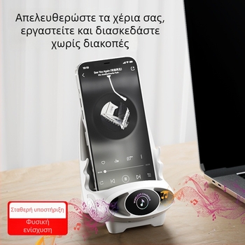 Ασύρτιος φορτιστής κινητού με καθολική συμβατότητα και βάση γραφείου, οριζόντια/κάθετη λειτουργία, QC3.0, γρήγορη φόρτιση 15W, χωρίς μαγνητική φόρτιση.