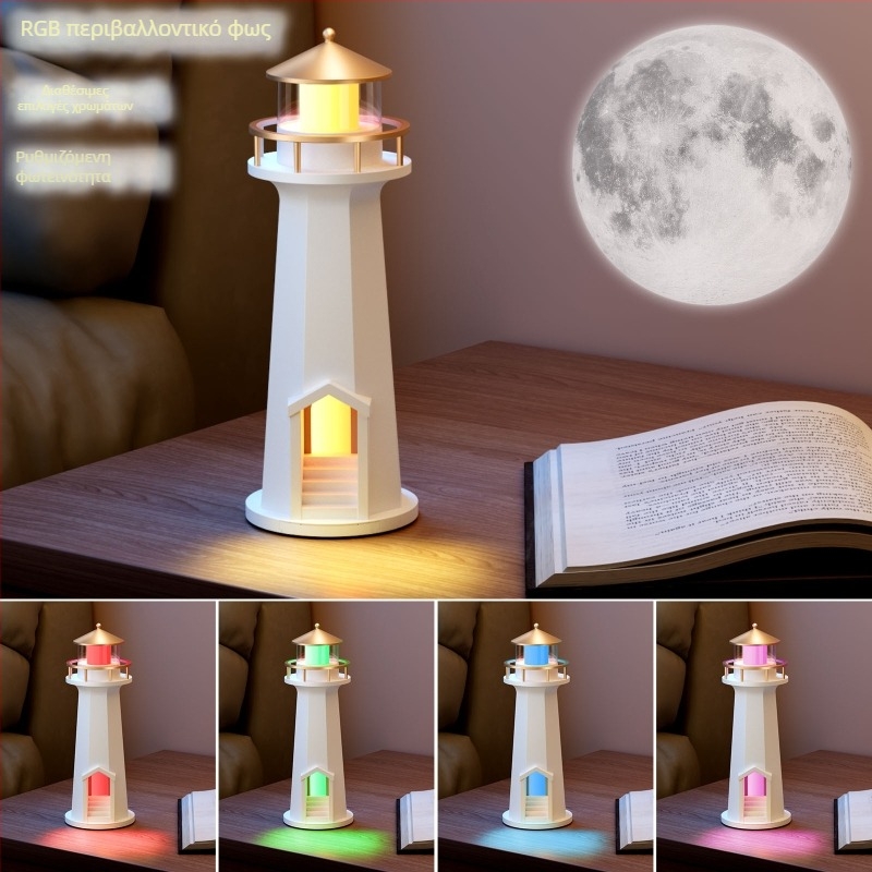 Λαμπτήρας προβολής φεγγαριού με ασύρματη φόρτιση Qi έως 10W, Bluetooth ηχείο και νυχτερινό φως