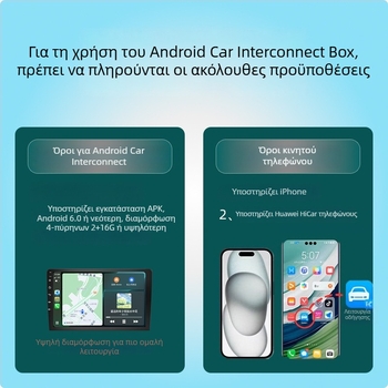 Διπλής λειτουργίας ενσωματωμένος κόμβος για Android συστήματα αυτοκινήτου σε ασύρματο CarPlay και Huawei HiCar; μοντέλο Z6-ad; USB διεπαφή; βάρος 50 g; περίβλημα ηλεκτροπλατίωσης