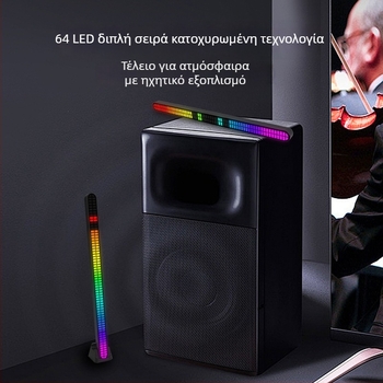 Εσωτερικός φωτισμός αυτοκινήτου RGB περιβάλλοντος - USB τροφοδοσία, 64-μπιτ διπλή αντοχή, φωτισμός σε ρυθμό, ευέλικτες επιλογές εγκατάστασης