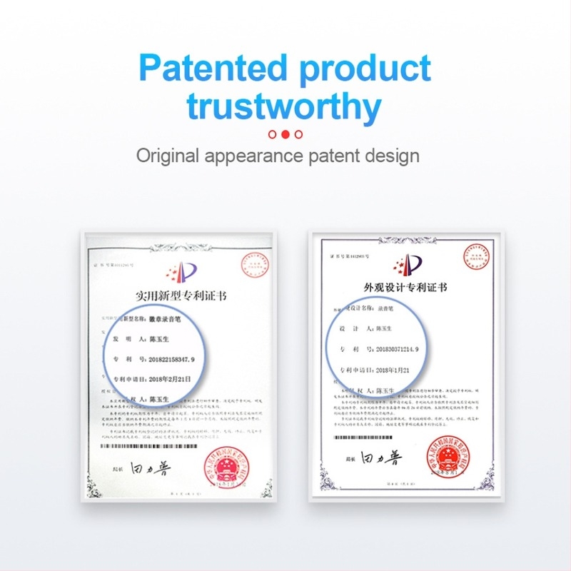 Q3 έξυπνο στυλό καταγραφής με φωνητικό έλεγχο και μείωση θορύβου, εγγραφή με ένα πάτημα, 20 ώρες χρόνου εγγραφής