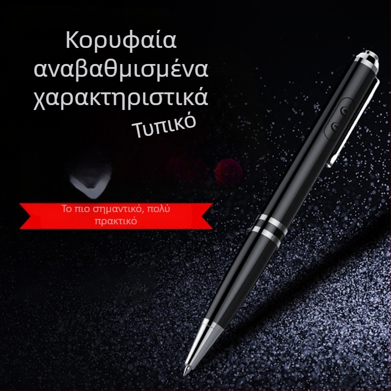 Στυλό-καταγραφέας με διπλά ευρυκατευθυνόμενα μικρόφωνα, WAV εγγραφή, 24 ώρες, έως 9999 αρχεία, USB 2.0