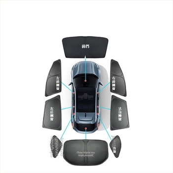 Σκίαστρο παραθύρου για ZEEKR 001, ύφασμα με δίχτυ, εγκατάσταση τύπου κάρτας, πάνελ θερμικής μόνωσης, εσωτερικό αξεσουάρ παραθύρου (δίχτυ; εγκατάσταση τύπου κάρτας; θερμική μόνωση; παράθυρο)