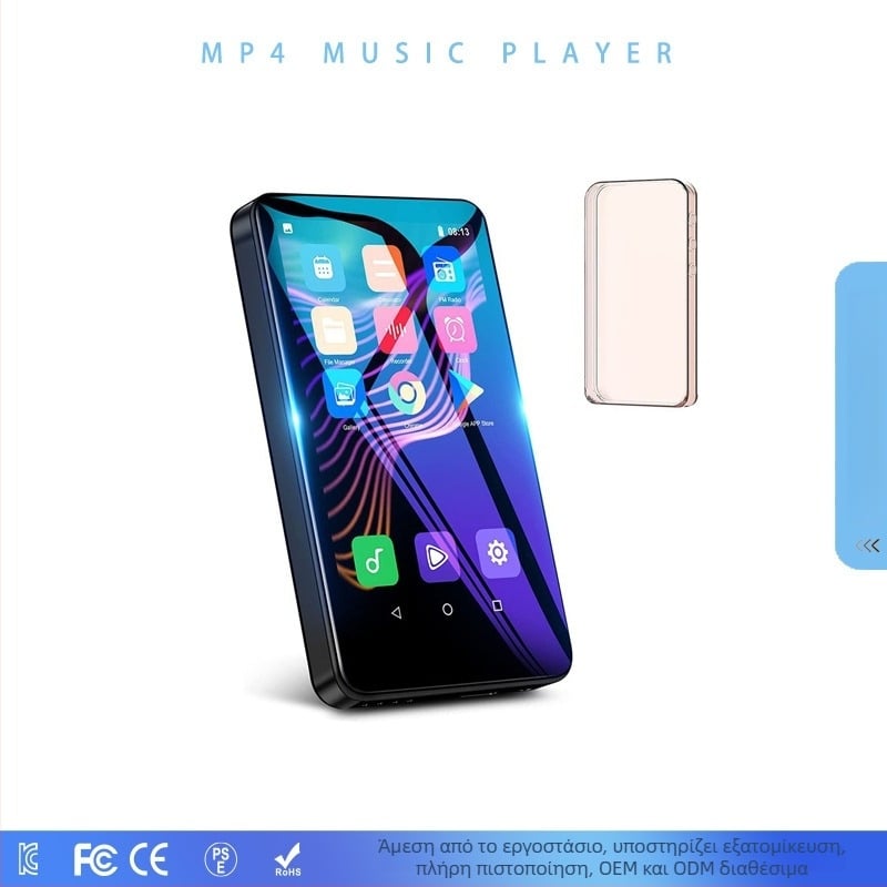 Walkman-τύπου MP3 player για μαθητές με Wi‑Fi πρόσβαση στο διαδίκτυο, Bluetooth, υποστήριξη κάρτας TF, 3–5 ώρες αναπαραγωγής, έλεγχος αφής και πλήκτρων