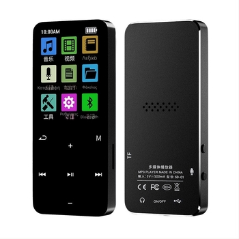 Bluetooth MP4 συσκευή αναπαραγωγής μουσικής με οθόνη αφής, αναπαραγωγή χωρίς απώλειες ήχου, ενσωματωμένος καταγραφέας και ηχεία.