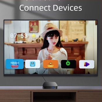 TV Box 4K με 5G WiFi, Bluetooth τηλεχειριστήριο, μοντέλο S905l3 (3840x2160, 128 MB RAM, HDMI/AV/USB/WiFi)