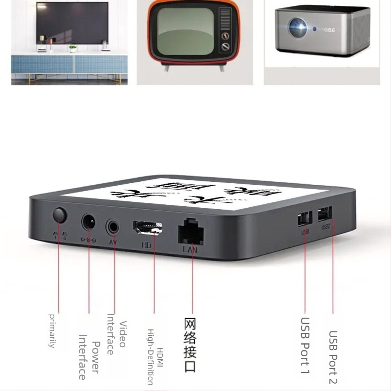 TV Box 4K με 5G WiFi, Bluetooth τηλεχειριστήριο, μοντέλο S905l3 (3840x2160, 128 MB RAM, HDMI/AV/USB/WiFi)