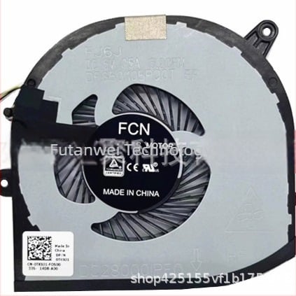 Ψύκτρα φορητού υπολογιστή για Dell XPS 9570/7590/M5530/M5540/P56F – Αλουμίνιο, ψύξη με ανεμιστήρα, συμβατό με XPS 9570, 7590, M5530, M5540, P56F