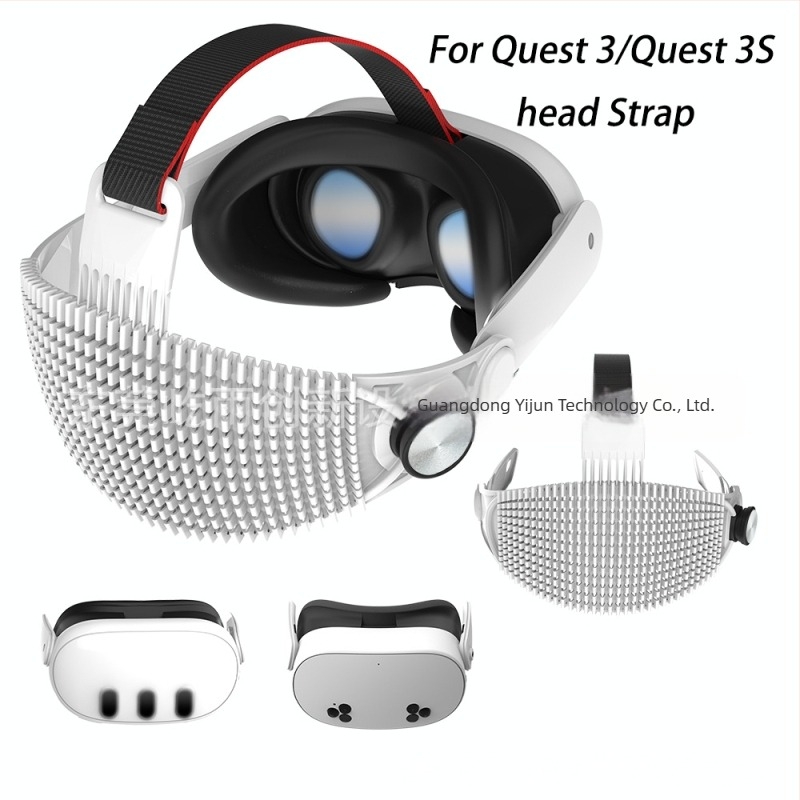 VR κράνος Meta Quest 3 / Quest 3S (ABS υλικό; 350 g; περιλαμβάνει Quest 3 ιμάντας κεφαλής x1)