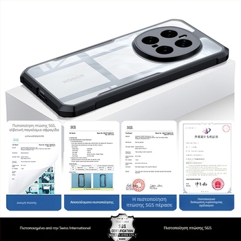 Xundd θήκη προστασίας για Honor Magic7 Pro, ματ διαφανής PC + TPU, ανθεκτική σε πτώσεις