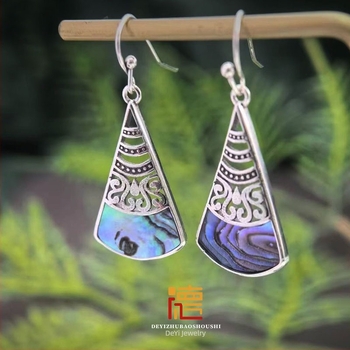 Σκουλαρίκια για γυναίκες - χαλκού, σε σχήμα σταγόνας, εθνοτικό στυλ, λογοτεχνικό ρετρό