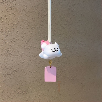 Κρεμαστό αυτοκινήτου με σκύλο σε γραμμικό σχέδιο — καρτούν, για τον καθρέφτη, ρητίνη, εσωτερική διακόσμηση, αυτοκινητικό διακοσμητικό