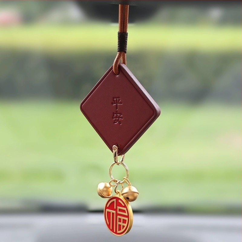 Εσωτερική κρεμαστή διακόσμηση αυτοκινήτου, κινεζικού παραδοσιακού στυλ, υλικό cortex, προσαρμοσμένη επεξεργασία