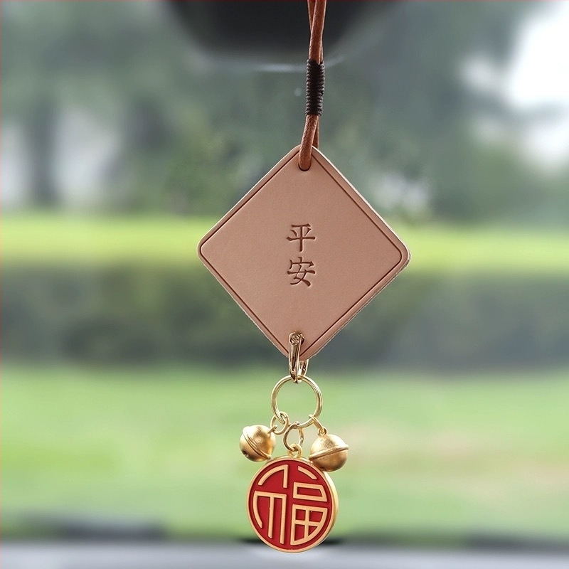 Εσωτερική κρεμαστή διακόσμηση αυτοκινήτου, κινεζικού παραδοσιακού στυλ, υλικό cortex, προσαρμοσμένη επεξεργασία