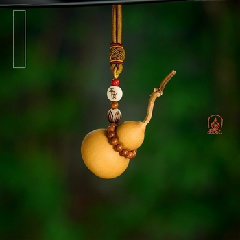 Κρεμαστό αυτοκινήτου σε μορφή κολοκύθας, Bodhi υλικό, κινεζικός παραδοσιακός στυλ, εσωτερική διακόσμηση αυτοκινήτου, αυτοκινητικά διακοσμητικά