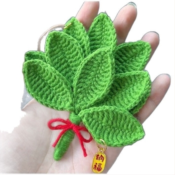 Μενταγιόν αυτοκινήτου από βελούδο, χειροποίητο πλεκτό, μοτίβο φύλλου γκρέιφρουτ, στυλ κινουμένων σχεδίων, λειτουργία αρώματος