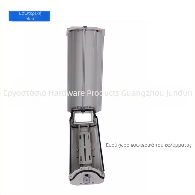 Ημισφαιρικός θήκη κάμερας από κράμα αλουμινίου, εξωτερική αδιάβροχη προστασία, μοντέλο JD-610; καλώδιο Ø16 mm; άνοιγμα παραθύρου 65×75 mm