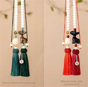 Ξύλινο διακοσμητικό αυτοκινήτου – χειροποίητο κρεμαστό με μοτίβο ελάφι, ρετρό στυλ, εσωτερική διακόσμηση, με δυνατότητα παραμετροποίησης