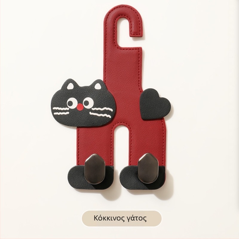 Άγκιστρο πίσω από το κάθισμα αυτοκινήτου – διπλό, κράμα, στυλ καρτούν, εσωτερική αποθήκευση