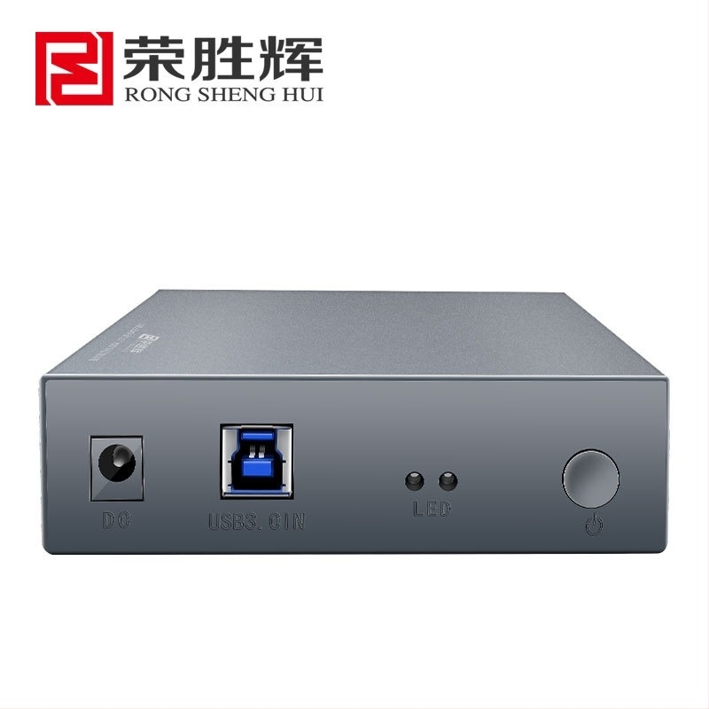Rongsheng RSH-339 Θήκη εξωτερικού δίσκου USB 3.0 3,5 ιντσών SATA, αλουμινίου κράμα + ABS, Υποστηρίζει έως 22TB, 6Gbps