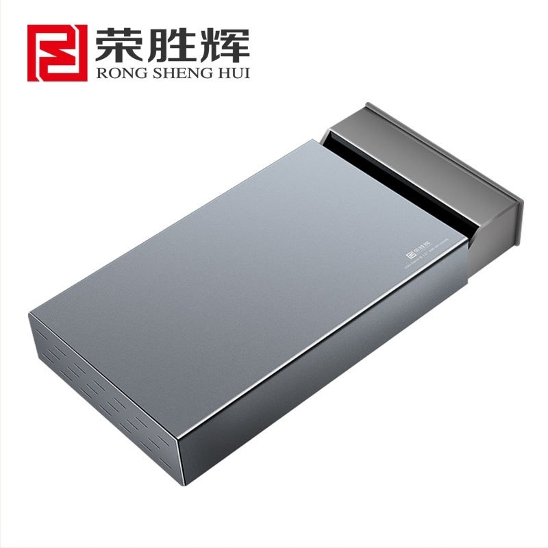 Rongsheng RSH-339 Θήκη εξωτερικού δίσκου USB 3.0 3,5 ιντσών SATA, αλουμινίου κράμα + ABS, Υποστηρίζει έως 22TB, 6Gbps