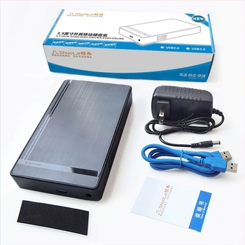 Εξωτερικό περίβλημα SATA για σκληρό δίσκο με USB 3.0 και Type-C, ABS περίβλημα, υποστηρίζει έως 18TB, μεταφορά δεδομένων 5Gbps