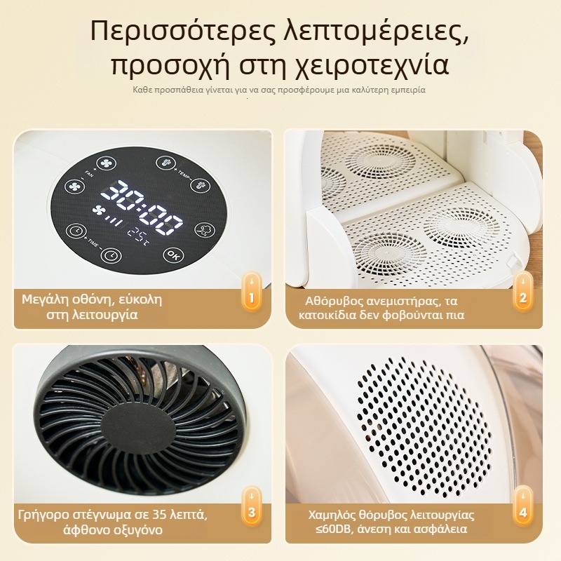 Κουτί στέγνωσης κατοικίδιων με πτυσσόμενο σχεδιασμό, κατάλληλο για γάτες και μικρά σκυλιά, μοντέλο XYhongganxiang, 1000–1199W, 110V, τύπος μη περιστρεφόμενου βραχίονα, προστασία από υπερθέρμανση