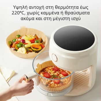 Χαρτί ψησίματος για φριτέζα αέρος – απορροφητικό λαδιού, διπλής όψεως σιλικόνη, φύλλο ψησίματος 35 γ/m²