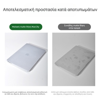 MacCity PP διαφανής ματ θήκη φορητού για MacBook Air/Pro – μαλακή προστατευτική θήκη (μοντέλο 2021)