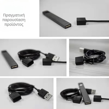 Μαγνητικό καλώδιο φόρτισης USB για ηλεκτρονικά τσιγάρα, Type-C, συμβατό με JUU1, μοντέλο Enrichment 02, επεξεργασία OEM