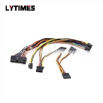 Τροφοδοτικό επεκτατικό καλώδιο 20-Pin ATX24P για κάρτα γραφικών και μητρική, μοντέλο ATX100124, LYTIMES, μήκος 25 cm, συνδετήρες: 4-Pin, SATA-15P, 55574P