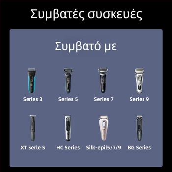 Μετατροπέας Type-C καλωδίου φόρτισης Braun ξυριστήρα, συμβατός με σειρές XT/HC/BG