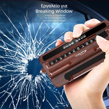 3-σε-1 αυτοκίνητο τηλέφωνο-κρατητήρας με ασφαλείας σφυρί και προσωρινό σήμα στάθμευσης; υλικό: πλαστικό; μοντέλο: Three-in-One Parking Sign; δυνατότητα εκτύπωσης λογότυπου